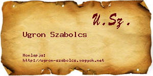 Ugron Szabolcs névjegykártya